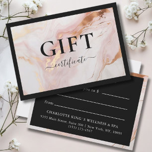 ZAKELIJKE CADEAUBON MARMEREN GOUDEN BLUSH