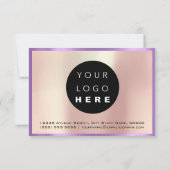 Zakelijke Cadeaubon Paars Parel Logo (Achterkant)