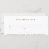 Zakelijke cadeaubon Terra Cotta Boho (Achterkant)