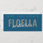 Zakelijke cadeaubon voor moderne kapperszaak (Voorkant)