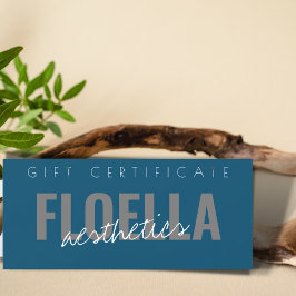 Zakelijke cadeaubon voor moderne kapperszaak