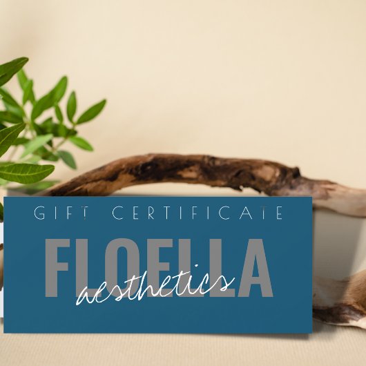 Zakelijke cadeaubon voor moderne kapperszaak