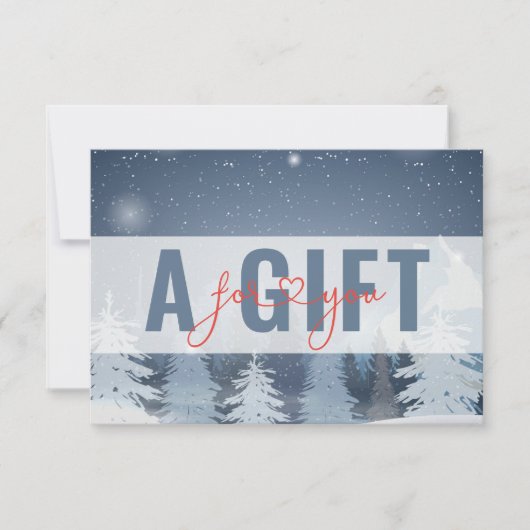 ZAKELIJKE CADEAUBON | Wintersneeuw Landschap (Voorkant)