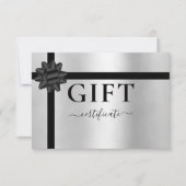 ZAKELIJKE CADEAUBON ZILVER | Modern | Lint (Voorkant)