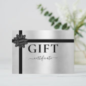 ZAKELIJKE CADEAUBON ZILVER | Modern | Lint (Staand voorkant)
