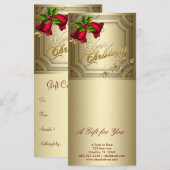 Zakelijke cadeaubonnen voor de feestdagen (Voorkant / Achterkant)
