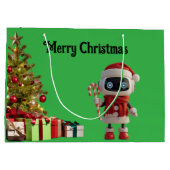 zakelijke cadeautas met leuk robot kerstthema (Achterkant)