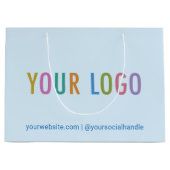 Zakelijke cadeautas van 12.5 inch met logo lichtbl (Voorkant)