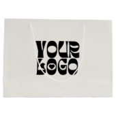 Zakelijke cadeautaszak met bedrijfslogo groot cadeauzakje (Achterkant)