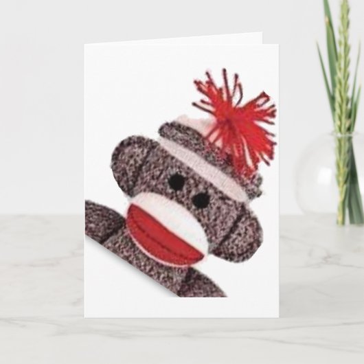 Zakelijke cadeautjes voor Sock Monkey-producten Kaart (Voorkant)
