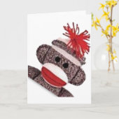 Zakelijke cadeautjes voor Sock Monkey-producten Kaart (Gele Bloem)