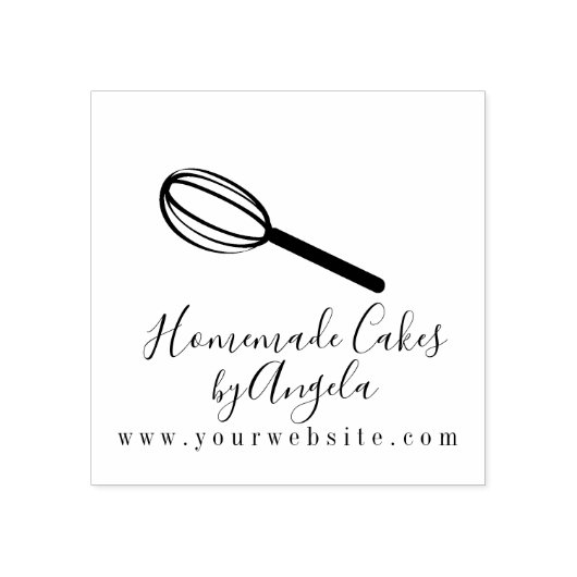 Zakelijke Cake Mixer Garde Logo Rubberstempel (Afrduk)