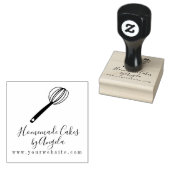 Zakelijke Cake Mixer Gardeklopper Hart Logo Rubberstempel (Gestempeld)