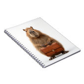 Zakelijke Capybara met aktetas Notitieboek (Rechterzijde)