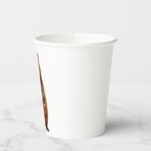 Zakelijke Capybara met aktetas Papieren Bekers (Links)