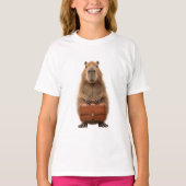 Zakelijke Capybara met aktetas T-shirt (Voorkant)
