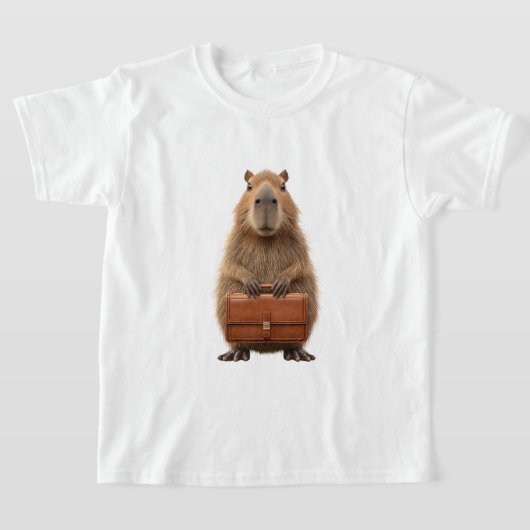Zakelijke Capybara met aktetas T-shirt (Laagn)