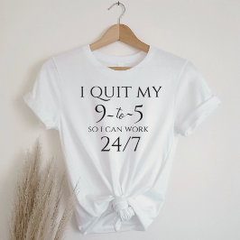 Zakelijke Casual Grafische T-shirt - Hou op met 9