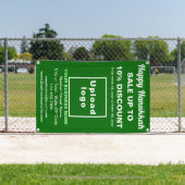 Zakelijke Chanoeka Sale op groene banner (Insitu)