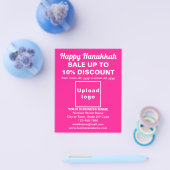 Zakelijke Chanoeka Sale op Pink Flyer (Enkel)