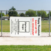 Zakelijke Chanoeka Sale op witte banner (Insitu)