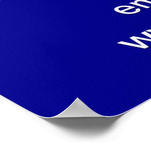 Zakelijke Chanoeka Verkoop op Blauw Poster (Hoek)