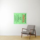 Zakelijke Chanoeka Verkoop op Licht Groen Tapestry Wandkleed (In Situ (horizontaal))