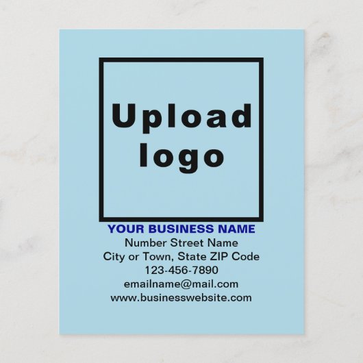 Zakelijke Chanoeka Verkoop op Lichtblauwe Flyer (Achterkant)