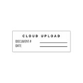 Zakelijke Cloud Document II Upload Zelfinktende Stempel (Design)