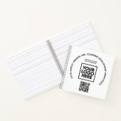 Zakelijke conferentie aangepaste logo QR-code Notitieboek (Binnen)