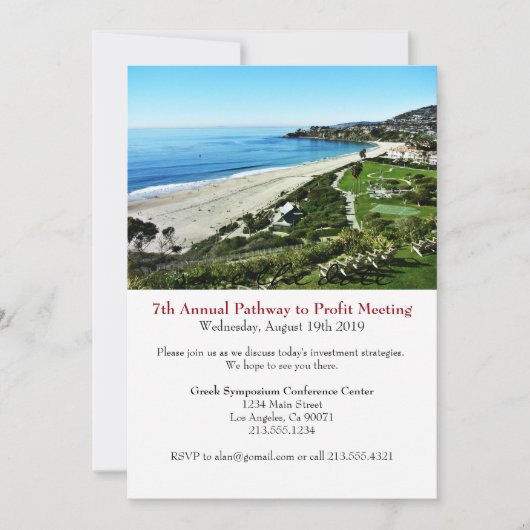 Zakelijke conferentie Corporate Event Invitation Save The Date (Voorkant)