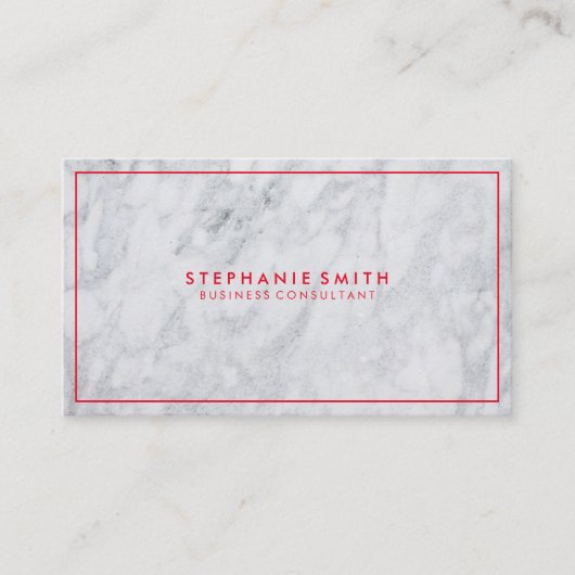 Zakelijke Consultancy | Executive Marble Visitekaartje (Voorkant)