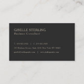 Zakelijke consultant Monogram Professioneel Visitekaartje (Achterkant)