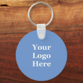 Zakelijke Cornflower Blue Company Logo Sjabloon Sleutelhanger (Voorkant)