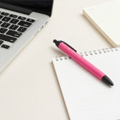 Zakelijke Corporate Logo, naam tweezijdig wit roze Zwarte Inkt Pen