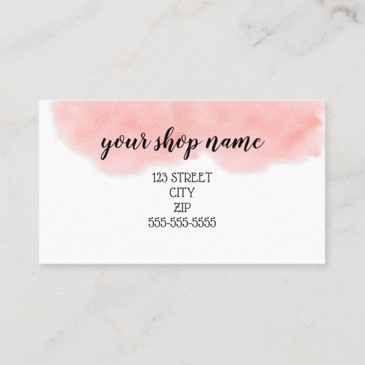 Zakelijke coupon biedt marketing nieuw adres aan aanbevelingskaartje (Achterkant)