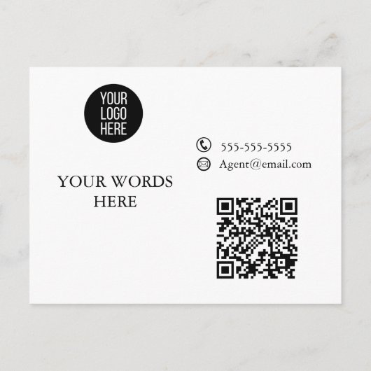 Zakelijke coupon biedt marketing nieuw adres aan aankondigingskaart (Achterkant)