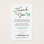 Zakelijke dank en Kaart voor kortingscode | Modern (Voorkant)