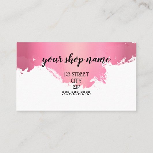 Zakelijke dank Je kunt moderne verpakkingen inslui Aanbevelingskaartje (Achterkant)