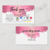 Zakelijke dank Je kunt moderne verpakkingen inslui Aanbevelingskaartje (Voorkant / Achterkant)