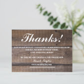 Zakelijke dank je robuuste script gebold bedankkaart (Staand voorkant)