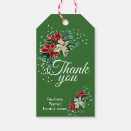 Zakelijke dank Je waardering Floral Cadeaulabel