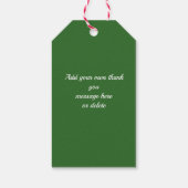 Zakelijke dank Je waardering Floral Cadeaulabel (Achterkant)