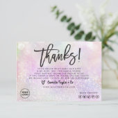 Zakelijke dank - Kaart / Product invoegen (Staand voorkant)