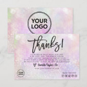 Zakelijke dank - Kaart / Product invoegen (Voorkant / Achterkant)