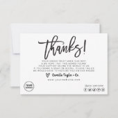 Zakelijke dank - Kaart / Product invoegen (Voorkant)