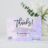 Zakelijke dank - Kaart / Product invoegen (Staand voorkant)