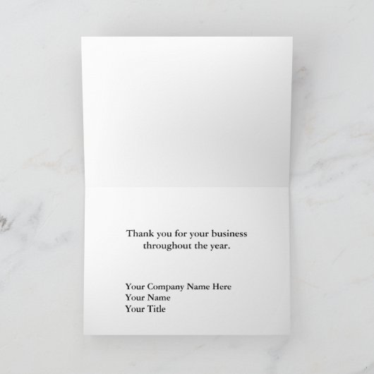 Zakelijke dank - uw kaarten (Binnen)