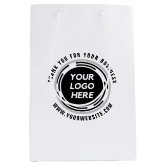 Zakelijke dank voor aangepaste Logo Medium Cadeauzakje