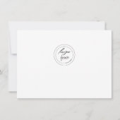 Zakelijke dank voor de elegante floral Gold Logo (Achterkant)